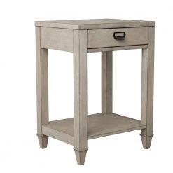 Antique Gray Wash Country One-Drawer Side Table by ANBAZAR -ANBAZAR Sales antique gray anbazar end side tables gj 159 4f 1000
