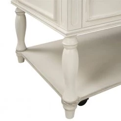 47 .25 in.Rectangle Wood Coffee Table with 2 Drawers and Shelf, Movable with Caster Wheels . by ANBAZAR -ANBAZAR Sales antique white anbazar coffee tables ff34 k 66 1000