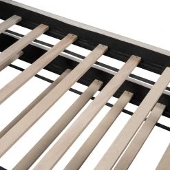 Twin Size Upholstered Tufted Sofa Bed Daybed with Trundle and Wood Slat by ANBAZAR -ANBAZAR Sales beige anbazar daybeds 00458anna 44 1000