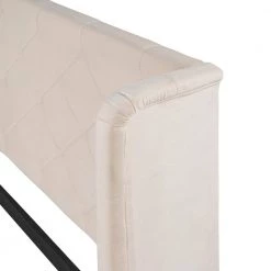 Queen size Velvet Upholstered Platform Bed with Modern Vertical Tufted Wingback headboard, Storage bed With drawer by ANBAZAR 15 Queen size Velvet Upholstered Platform Bed with Modern Vertical Tufted Wingback headboard, Storage bed With drawer by ANBAZAR -ANBAZAR Sales beige anbazar sleigh beds yh 0002b 66 1000