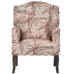 Retro linen Fabric Tufted Armchair,Upholstered Single Sofa,Comfy Reading Chair for Living Room Bedroom by ANBAZAR