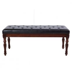 18.89 in. H x 45.27 in. W x 16.14 in. D Black Solid Wood High Elastic Shoe Bench, Shoe Changing Stool by ANBAZAR -ANBAZAR Sales black anbazar bedroom benches gj 158 40 1000