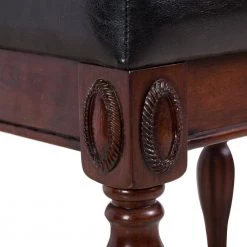 18.89 in. H x 45.27 in. W x 16.14 in. D Black Solid Wood High Elastic Shoe Bench, Shoe Changing Stool by ANBAZAR -ANBAZAR Sales black anbazar bedroom benches gj 158 76 1000