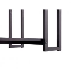 2 Layers Coffee Table with Thick Marble MDF Tabletop, Iron Coffee Table for Living Room, Black by ANBAZAR -ANBAZAR Sales black anbazar coffee tables d 001286 b c3 1000