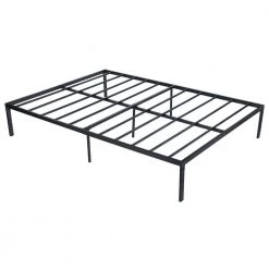 Black Metal Frame, Queen Size Platform Bed, Frame Bed,Platform Frame Bed with Slats,No Box Spring,Storage Under the Bed, by ANBAZAR