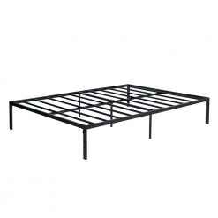 Black Metal Frame, Queen Size Platform Bed, Frame Bed,Platform Frame Bed with Slats,No Box Spring,Storage Under the Bed, by ANBAZAR -ANBAZAR Sales black anbazar platform beds wjz 127 66 1000