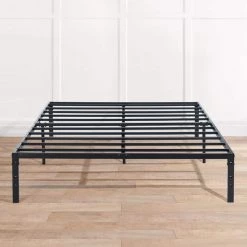 Black Metal Frame, Queen Size Platform Bed, Frame Bed,Platform Frame Bed with Slats,No Box Spring,Storage Under the Bed, by ANBAZAR -ANBAZAR Sales black anbazar platform beds wjz 127 a0 1000