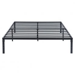 Black Metal Frame, Queen Size Platform Bed, Frame Bed,Platform Frame Bed with Slats,No Box Spring,Storage Under the Bed, by ANBAZAR -ANBAZAR Sales black anbazar platform beds wjz 127 c3 1000