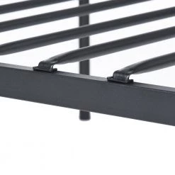 Black Bed Frame, Metal Twin size Platform Bed, Frame Bed with High Headboard and Footboard, Metal Tube, No Box Spring by ANBAZAR 21 Black Bed Frame, Metal Twin size Platform Bed, Frame Bed with High Headboard and Footboard, Metal Tube, No Box Spring by ANBAZAR -ANBAZAR Sales black anbazar platform beds wjz 130 1f 1000