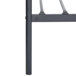 Black Bed Frame, Metal Twin size Platform Bed, Frame Bed with High Headboard and Footboard, Metal Tube, No Box Spring by ANBAZAR 23 Black Bed Frame, Metal Twin size Platform Bed, Frame Bed with High Headboard and Footboard, Metal Tube, No Box Spring by ANBAZAR -ANBAZAR Sales black anbazar platform beds wjz 130 fa 1000