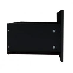55 " TV Stand with 2 Center Drawers and Open Shelves, TV Stand Center Modern High-Gloss LED TV Cabinet， Black by ANBAZAR -ANBAZAR Sales black anbazar tv stands ff84 b 1f 1000