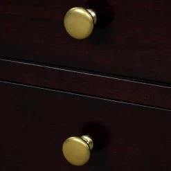 Modern Black Cherry Bedside Nightstand with Two Drawers, Solid Wood End Side Table 27.5"H 23.6"W 17"D by ANBAZAR -ANBAZAR Sales black cherry anbazar nightstands 00411anna 76 1000