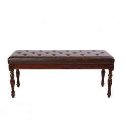 18.89 in. H x 45.27 in. W x 16.14 in. D Brown Solid Wood High Elastic Shoe Bench, Shoe Changing Stool by ANBAZAR -ANBAZAR Sales brown anbazar bedroom benches gj 145 40 1000