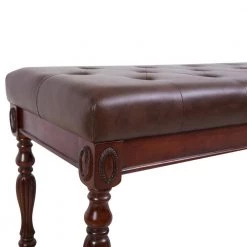 18.89 in. H x 45.27 in. W x 16.14 in. D Brown Solid Wood High Elastic Shoe Bench, Shoe Changing Stool by ANBAZAR -ANBAZAR Sales brown anbazar bedroom benches gj 145 44 1000