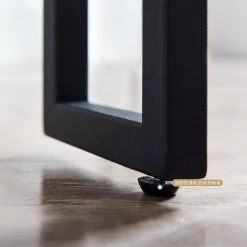 Dual Tier Coffee & Tea Small Square End Table, Side Table with 2-Tier Storage Shelf for Living Room and Office, Brown by ANBAZAR -ANBAZAR Sales brown anbazar coffee tables d 001272 b 44 1000