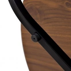 31.5 in.Brown Medium Round Wood Coffee Table with Shelf by ANBAZAR -ANBAZAR Sales brown anbazar console tables ff33 1d 1000