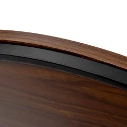 31.5 in.Brown Medium Round Wood Coffee Table with Shelf by ANBAZAR -ANBAZAR Sales brown anbazar console tables ff33 66 1000