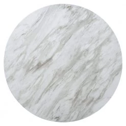 5 Piece Round Kitchen Table Set for 4, Wooden Dining Table Set Include Marble Veneer Top Table with 4 Chair ( Brown ) by ANBAZAR -ANBAZAR Sales brown anbazar dining room sets wkx04 bw 76 1000