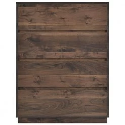 Mid-Century Modern Dark Brown Wood 4 Drawers Chest of Drawers, Classic Storage Dresser Beside Table for Home, Office by ANBAZAR 13 Mid-Century Modern Dark Brown Wood 4 Drawers Chest of Drawers, Classic Storage Dresser Beside Table for Home, Office by ANBAZAR -ANBAZAR Sales dark brown anbazar chest of drawers 01527anna a c3 1000