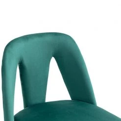 Tufted Upholstered Bar Stool, Height Adjustable Bar Chair, Bar Stool with Nail Back and Footrest,Counter Height,Emerald by ANBAZAR -ANBAZAR Sales emerald anbazar bar stools wjz 124a 4f 1000