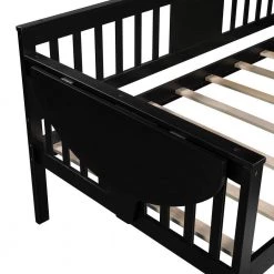 Twin Size Espresso Wood Daybed Frame with Small Foldable Table, Twin Sofa Bed With Wood Slat Support by ANBAZAR 16 Twin Size Espresso Wood Daybed Frame with Small Foldable Table, Twin Sofa Bed With Wood Slat Support by ANBAZAR -ANBAZAR Sales espresso anbazar daybeds 00387anna 76 1000