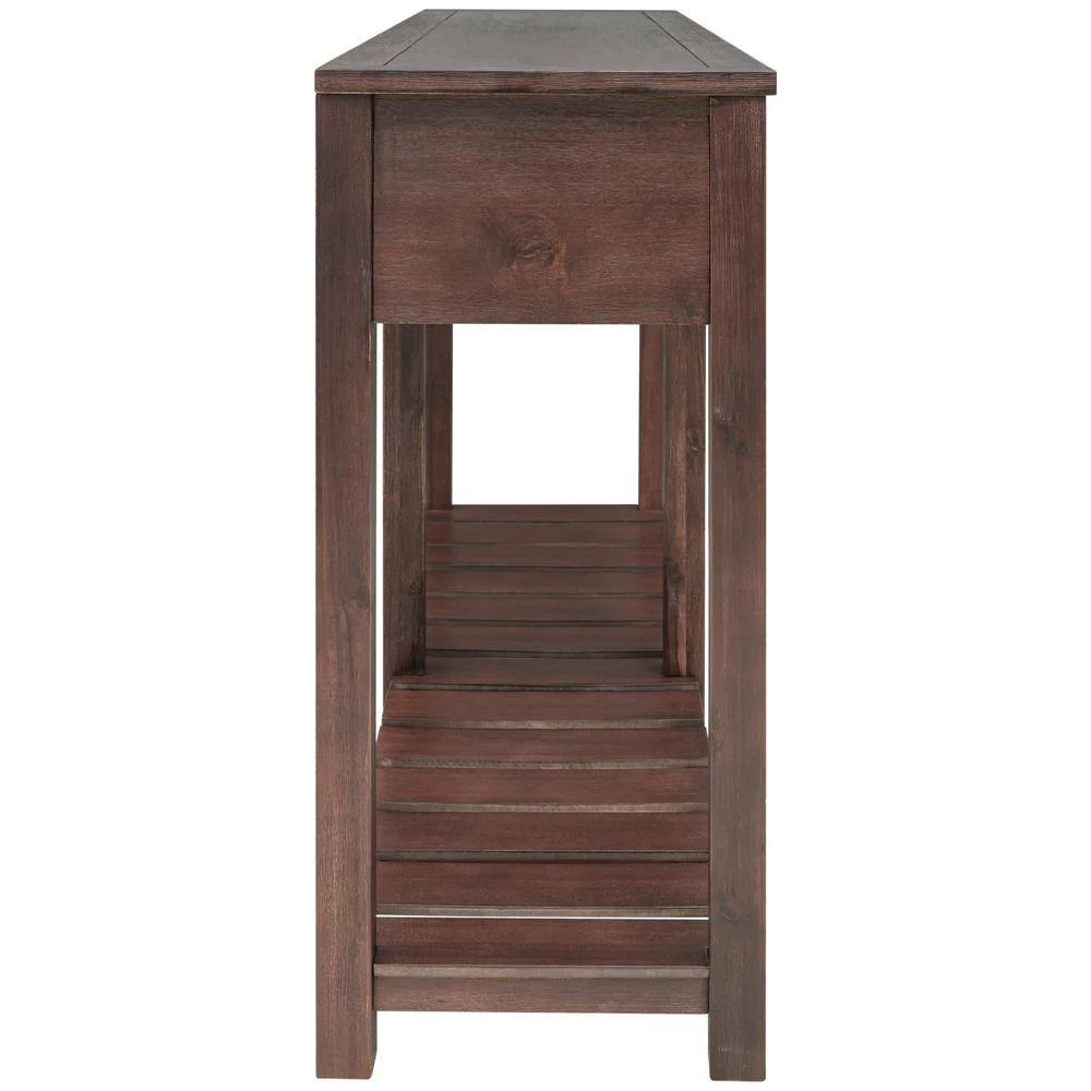 Espresso Farmhouse Console Table Sofa Table with Drawers and Shelf, Living Room Narrow Entryway Table Hallway Table by ANBAZAR 6 Espresso Farmhouse Console Table Sofa Table with Drawers and Shelf, Living Room Narrow Entryway Table Hallway Table by ANBAZAR - Image 6