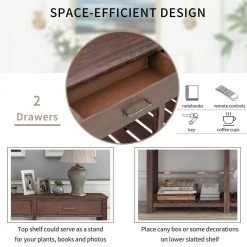 Espresso Farmhouse Console Table Sofa Table with Drawers and Shelf, Living Room Narrow Entryway Table Hallway Table by ANBAZAR 19 Espresso Farmhouse Console Table Sofa Table with Drawers and Shelf, Living Room Narrow Entryway Table Hallway Table by ANBAZAR -ANBAZAR Sales espresso anbazar sideboards buffet tables kz 042 p fa 1000