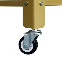 2-Tier Gold Coffee Table with Wheels and Mesh Shelf by ANBAZAR 18 2-Tier Gold Coffee Table with Wheels and Mesh Shelf by ANBAZAR -ANBAZAR Sales gold anbazar coffee tables d 001292 j 76 1000