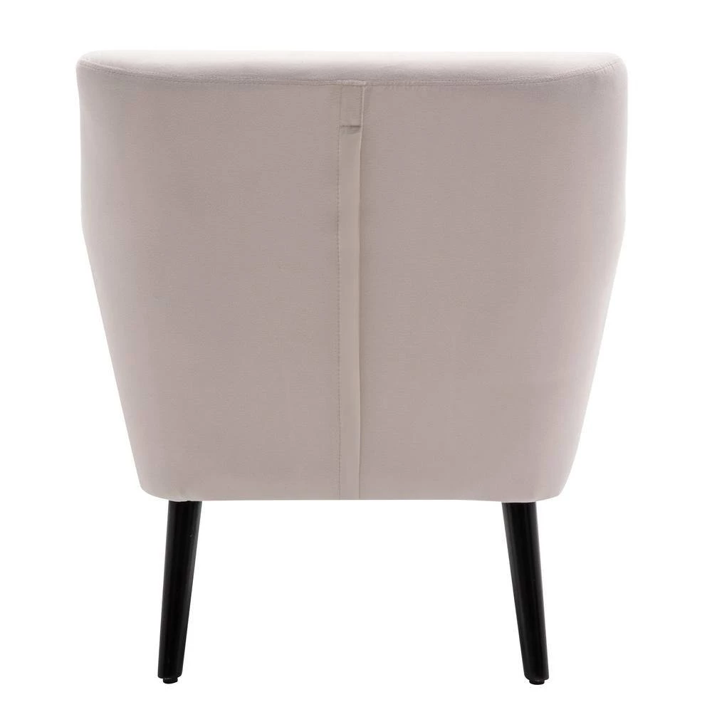 Gray Accent Chair with Pillow for Living Room, Armchair Tufted Polyester Sofa Chair for Bedroom by ANBAZAR 12 Gray Accent Chair with Pillow for Living Room, Armchair Tufted Polyester Sofa Chair for Bedroom by ANBAZAR - Image 12