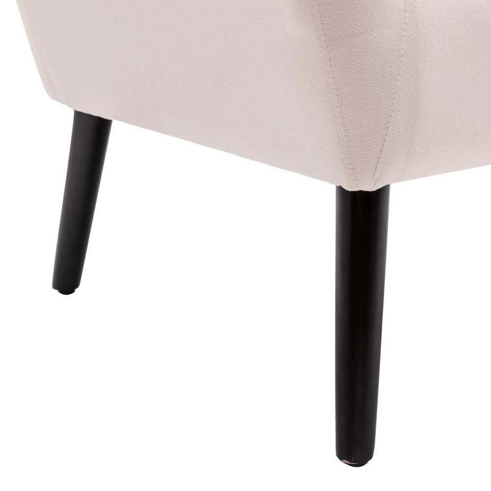 Gray Accent Chair with Pillow for Living Room, Armchair Tufted Polyester Sofa Chair for Bedroom by ANBAZAR 9 Gray Accent Chair with Pillow for Living Room, Armchair Tufted Polyester Sofa Chair for Bedroom by ANBAZAR - Image 9