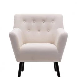 Gray Accent Chair with Pillow for Living Room, Armchair Tufted Polyester Sofa Chair for Bedroom by ANBAZAR 22 Gray Accent Chair with Pillow for Living Room, Armchair Tufted Polyester Sofa Chair for Bedroom by ANBAZAR -ANBAZAR Sales gray anbazar accent chairs ff114 e 76 1000