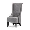28.5" Wide Gray Fabric Upholstered Wingback Accent Chair by ANBAZAR