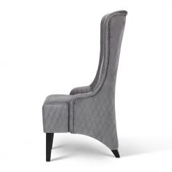 28.5" Wide Gray Fabric Upholstered Wingback Accent Chair by ANBAZAR -ANBAZAR Sales gray anbazar accent chairs gj 218 g fa 1000