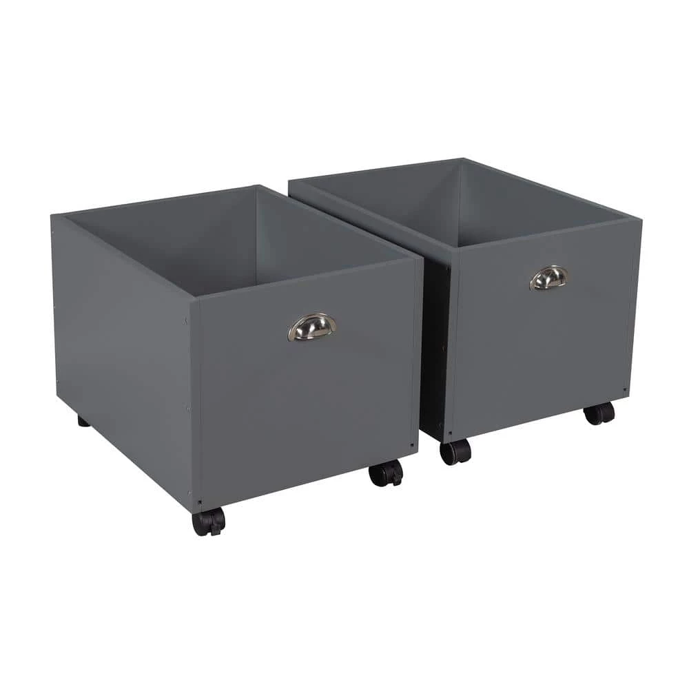 Twin Size Wood Gray Loft Bed with Slide and Climbing Ladder, Low Kid Loft Bed with Storage Boxes and Chalk Board by ANBAZAR 7 Twin Size Wood Gray Loft Bed with Slide and Climbing Ladder, Low Kid Loft Bed with Storage Boxes and Chalk Board by ANBAZAR - Image 7