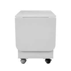 Foldable 2-Drawer White Nightstand Living Room Bedroom Storage Cabinet with USB Ports 20.9''H X 13.4''W X 53.9''D by ANBAZAR -ANBAZAR Sales gray anbazar nightstands 00993anna 76 1000