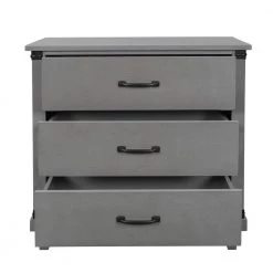 Modern Solid Wood 3-Drawers Gray Nightstand Bedside Table End Side Table, Perfect for Bedroom Living Room by ANBAZAR -ANBAZAR Sales gray anbazar nightstands 01729anna e fa 1000