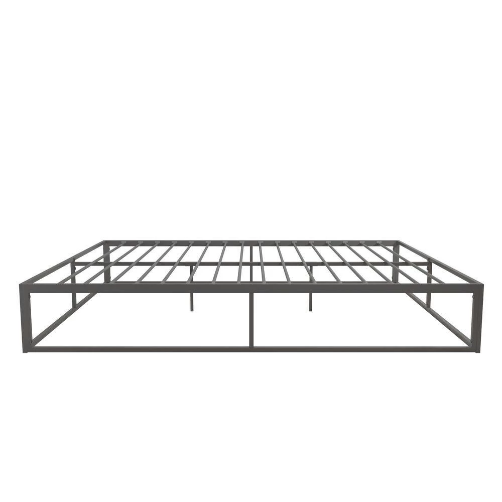 55.51 in. W Gray Full Size Metal Frame Platform Bed, No headboard by ANBAZAR 9 55.51 in. W Gray Full Size Metal Frame Platform Bed, No headboard by ANBAZAR - Image 9