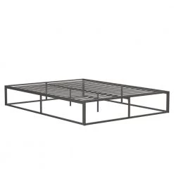 55.51 in. W Gray Full Size Metal Frame Platform Bed, No headboard by ANBAZAR 11 55.51 in. W Gray Full Size Metal Frame Platform Bed, No headboard by ANBAZAR -ANBAZAR Sales gray anbazar platform beds yh 0013 40 1000