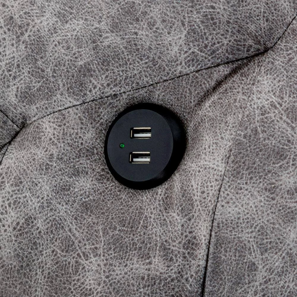 84 in. L Shape Modern Sectional Sofa Bed, Pull Out Storage Sofa Bed with Storage Chaise, 2 USB Charging Ports, Gray by ANBAZAR 7 84 in. L Shape Modern Sectional Sofa Bed, Pull Out Storage Sofa Bed with Storage Chaise, 2 USB Charging Ports, Gray by ANBAZAR - Image 7