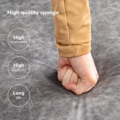 108.75" Pull-Out 6-Seater Sofa Bed, Round Arm polyfiber U Shaped Storage Sofa with 2 USB Charging Ports in Gray by ANBAZAR 15 108.75" Pull-Out 6-Seater Sofa Bed, Round Arm polyfiber U Shaped Storage Sofa with 2 USB Charging Ports in Gray by ANBAZAR -ANBAZAR Sales gray anbazar sofas couches wkx113 gy 1f 1000