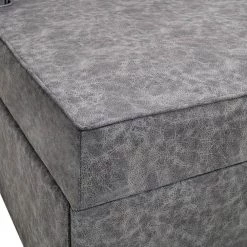 108.75" Pull-Out 6-Seater Sofa Bed, Round Arm polyfiber U Shaped Storage Sofa with 2 USB Charging Ports in Gray by ANBAZAR 17 108.75" Pull-Out 6-Seater Sofa Bed, Round Arm polyfiber U Shaped Storage Sofa with 2 USB Charging Ports in Gray by ANBAZAR -ANBAZAR Sales gray anbazar sofas couches wkx113 gy fa 1000