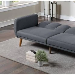 81 in. Square Arm Polyfiber Sofa, Wooden Legs, Convertible Bed, Elegant Modern Straight Sofa in Gray by ANBAZAR 13 81 in. Square Arm Polyfiber Sofa, Wooden Legs, Convertible Bed, Elegant Modern Straight Sofa in Gray by ANBAZAR -ANBAZAR Sales gray anbazar sofas couches wkx134 gy 44 1000