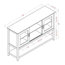 Gray TV Cabinet With Sliding Door, Storage Cabinet with Shelf and Open Storage for Dining Living Room by ANBAZAR -ANBAZAR Sales gray anbazar tv stands d 001281 j 4f 1000