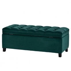 Green Polyester Upholstered Flip Storage Bench Ottoman Footrest 16.1 in. H x 46.5 in. W x 20.1 in. D Button Tufted Top by ANBAZAR -ANBAZAR Sales green anbazar bedroom benches 02403anna c 76 1000