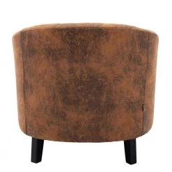 Modern Light Brown Microfiber Upholstery Accent Chair Barrel Chair Club Chair with Wood Legs and Nailheads (Set of 1) by ANBAZAR -ANBAZAR Sales light brown anbazar accent chairs 02488anna lb 76 1000