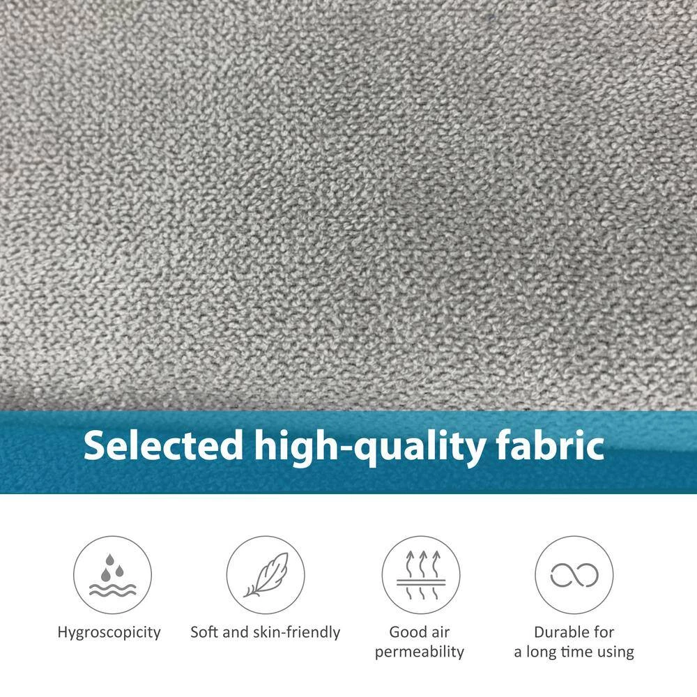 Upholstered Modern British Arm Classic U-shaped 10*86" Sofa includes a 3-Pillow Sectional Sofa Light Gray by ANBAZAR 8 Upholstered Modern British Arm Classic U-shaped 10*86" Sofa includes a 3-Pillow Sectional Sofa Light Gray by ANBAZAR - Image 8