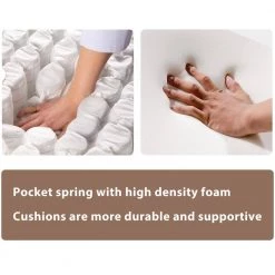 64 in. Tufted Chaise Lounge, Textured Fabric Upholstered Lounge Chairs in Gray w/Pillow (Set of 2) by ANBAZAR 15 64 in. Tufted Chaise Lounge, Textured Fabric Upholstered Lounge Chairs in Gray w/Pillow (Set of 2) by ANBAZAR -ANBAZAR Sales warm gray anbazar sofa beds wkx140 fa 1000