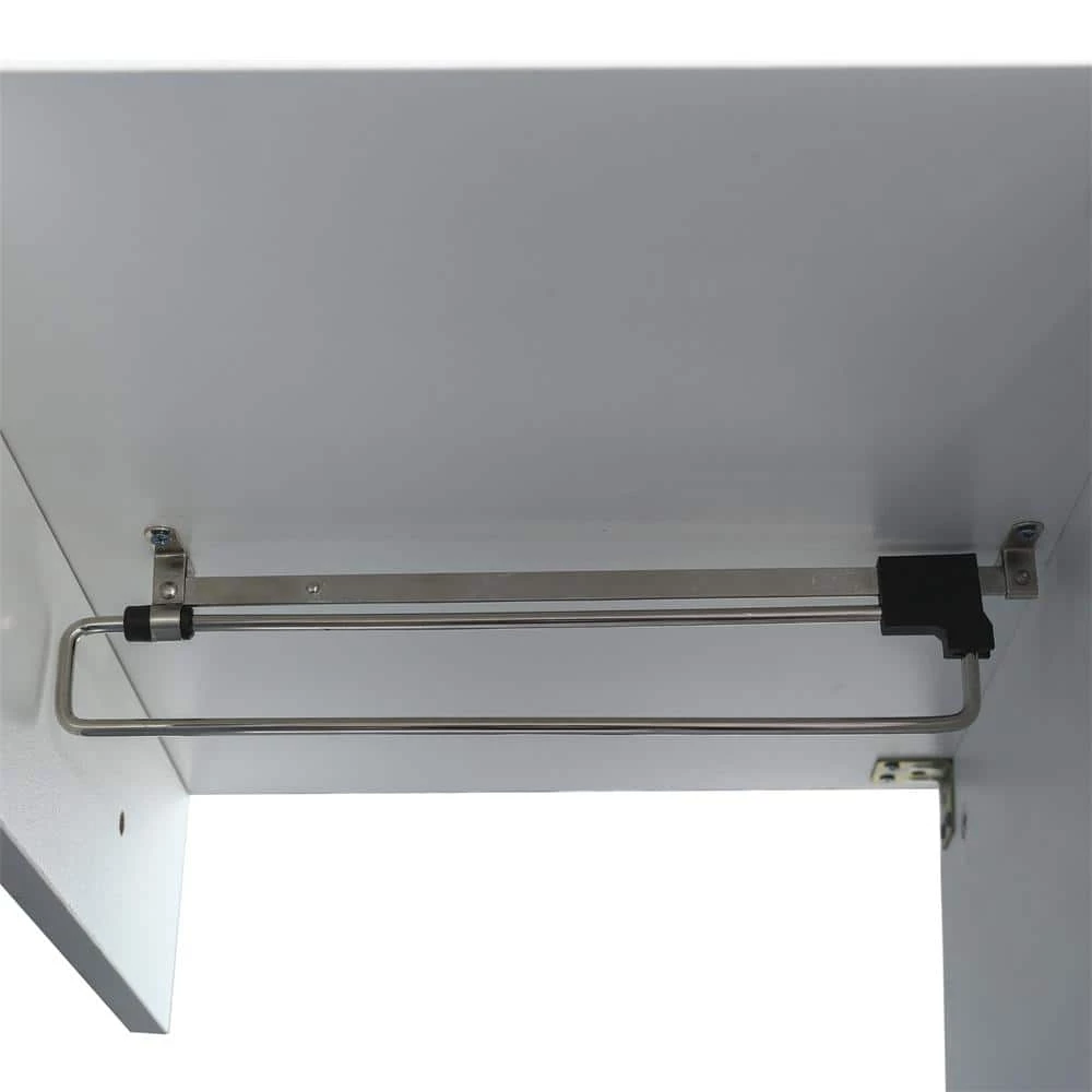 20.47" x 75.98" x 13.78" White Tall Open Wardrobe Closet Bedroom Armoires 1 Door 2 Storage Space Clothes Shoes Storage by ANBAZAR 7 20.47" x 75.98" x 13.78" White Tall Open Wardrobe Closet Bedroom Armoires 1 Door 2 Storage Space Clothes Shoes Storage by ANBAZAR - Image 7