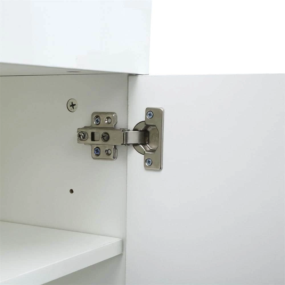 20.47" x 75.98" x 13.78" White Tall Open Wardrobe Closet Bedroom Armoires 1 Door 2 Storage Space Clothes Shoes Storage by ANBAZAR 9 20.47" x 75.98" x 13.78" White Tall Open Wardrobe Closet Bedroom Armoires 1 Door 2 Storage Space Clothes Shoes Storage by ANBAZAR - Image 9