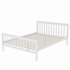 White Detachable L-Shaped Bunk Beds with Storage Stairs, Wood Twin Loft Bed with FulL Platform Bed Frame and Staicases by ANBAZAR -ANBAZAR Sales white anbazar bunk beds 01062anna k 76 1000